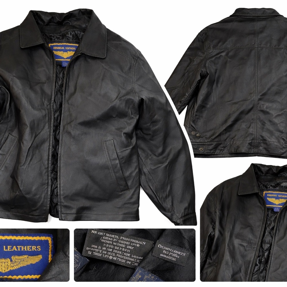 Airborne Leathers Men’s‎ XL Black Leather Jacket